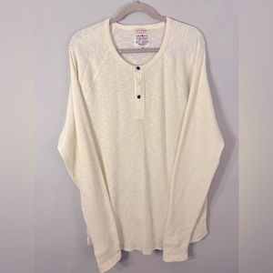 Men’s Lucky Brand Waffle Thermal PullOver Shirt. Size: XXL